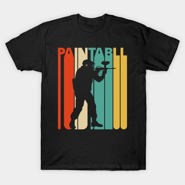 Paintball Silhouette, retro design. T-Shirt by MadebyTigger